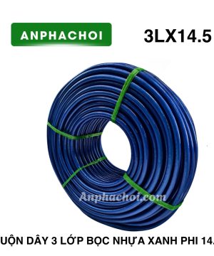 Cuộn dây 3 lớp bọc nhựa xanh phi 14.5