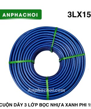 Cuộn dây 3 lớp bọc nhựa xanh phi 15