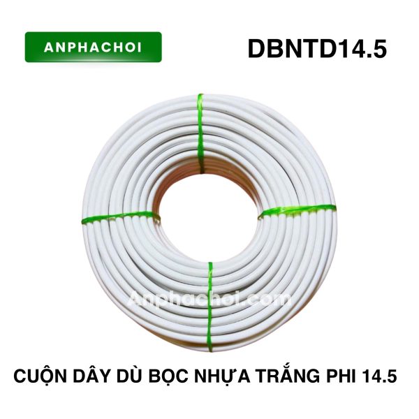 Cuộn dây dù bọc nhựa trắng phi 14.5