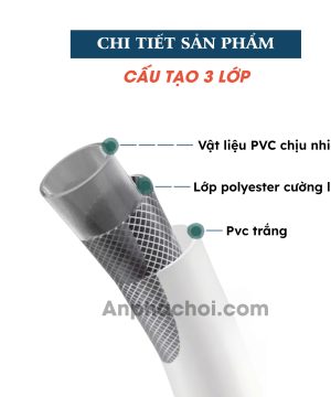 Cuộn ống dây dù bọc nhựa trắng phi 14.5