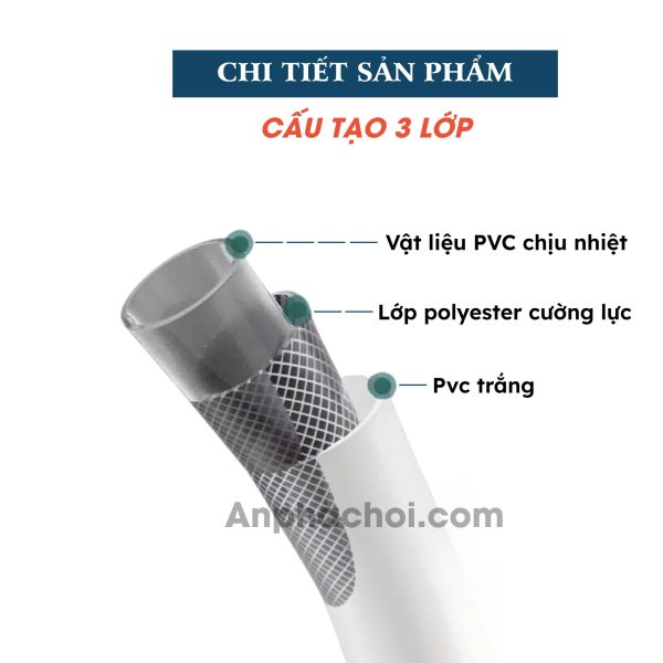 Cuộn dây dù bọc nhựa trắng phi 14.5