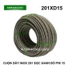 Cuộn dây inox 201 sọc xanh đỏ phi 15