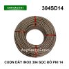 Cuộn dây inox 304 sọc đỏ phi 14