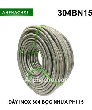 Cuộn ống inox 304 bọc nhựa phi 15