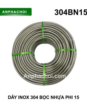 Cuộn ống inox 304 bọc nhựa phi 15