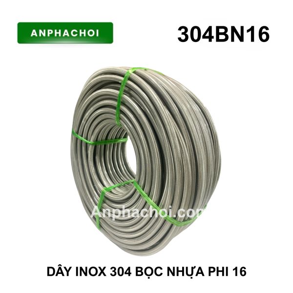 Cuộn ống inox 304 bọc nhựa phi 16