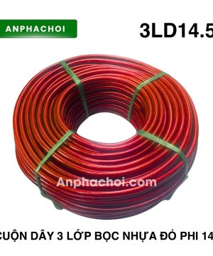 Dây cuộn 3 lớp bọc nhựa đỏ phi 14.5