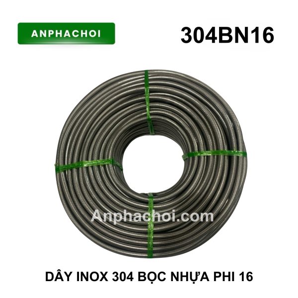 DÂY INOX 304 BỌC NHỰA PHI 16
