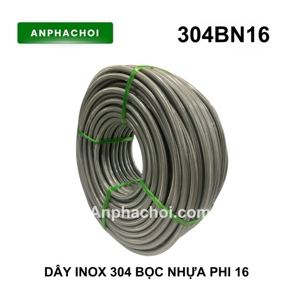 DÂY INOX 304 BỌC NHỰA PHI 16