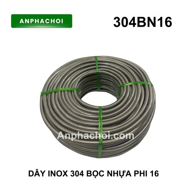 DÂY INOX 304 BỌC NHỰA PHI 16
