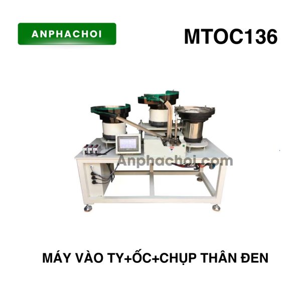 Máy vào ty+ốc+chụp thân đen