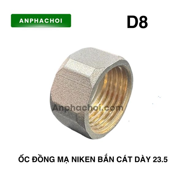 Ốc đồng mạ Niken bắn cát dày 23.5