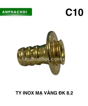 Ty inox mạ vàng ĐK 8.2