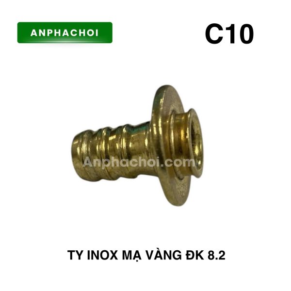 Ty inox mạ vàng ĐK 8.2