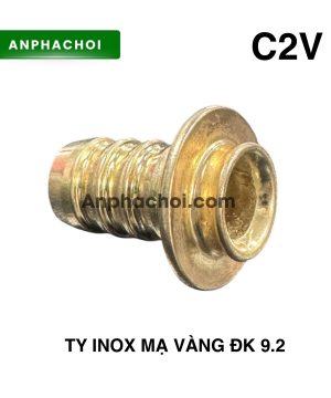 Ty inox mạ vàng ĐK 9.2